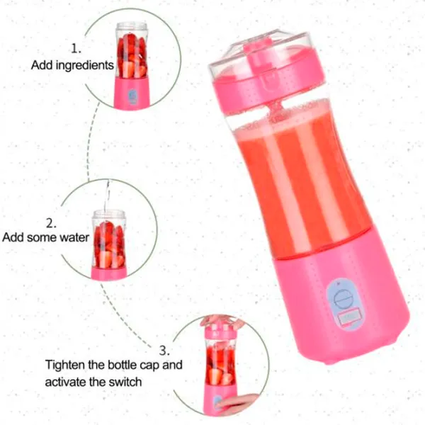 Blender portabil Greennovo 788727 150 W / Pink photo 4 Blender portabil Greennovo 788727 150 W / Pink photo 4