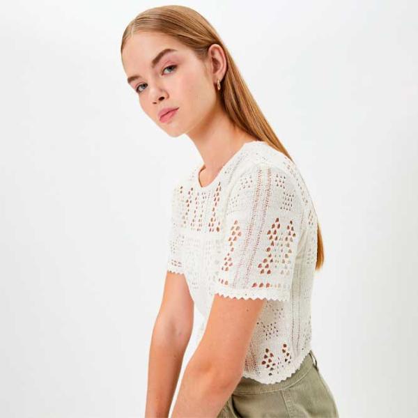 Tricou pentru femei Koton 4SAL10008IK 42% bumbac/ White photo 2