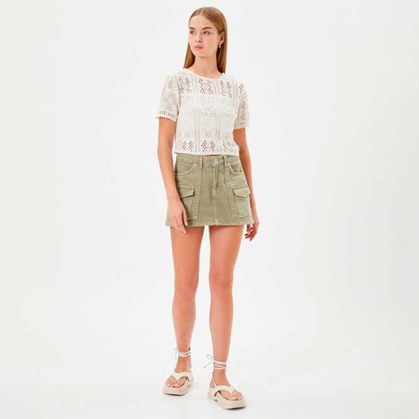 Футболка для женщин Koton 4SAL10008IK 42% хлопок/ Белый photo 4