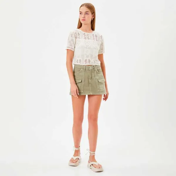 Футболка для женщин Koton 4SAL10008IK 42% хлопок/ Белый photo 4