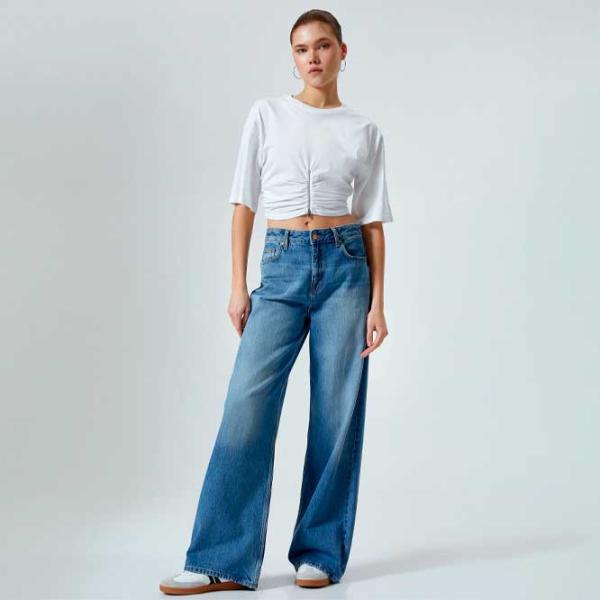 Футболка для женщин Koton 4SAL10268IK 100% хлопок/ Белый photo 3