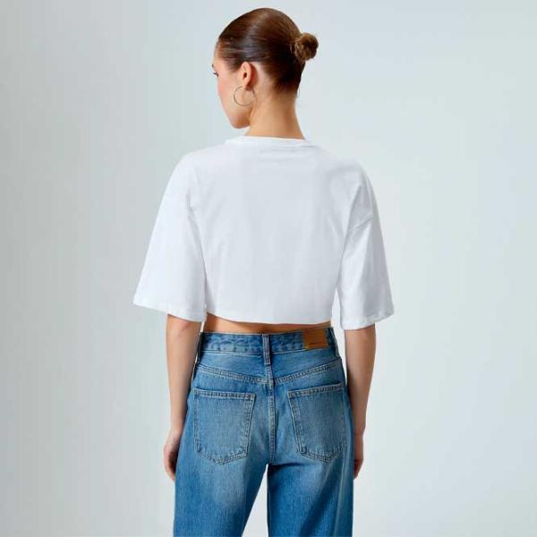 Tricou pentru femei Koton 4SAL10268IK 100% bumbac/ White photo 4