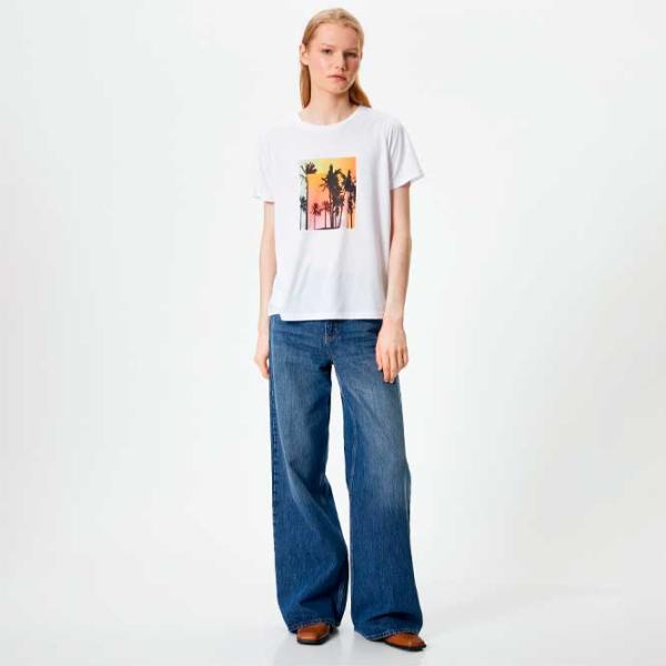 Футболка для женщин Koton 4SAK50173EK 35% вискоза/ Белый photo 4