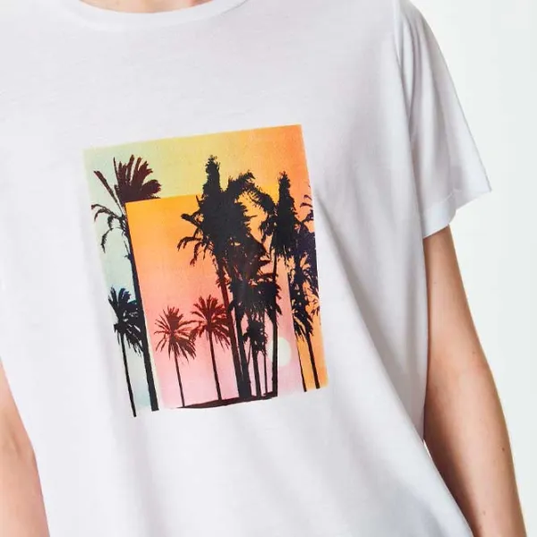 Футболка для женщин Koton 4SAK50173EK 35% вискоза/ Белый photo 6