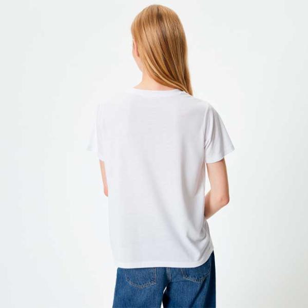 Футболка для женщин Koton 4SAK50173EK 35% вискоза/ Белый photo 4