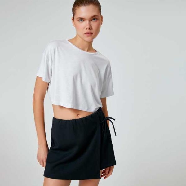 Tricou pentru femei Koton 4SAK10071NK 96% Viscoza/ White photo 2