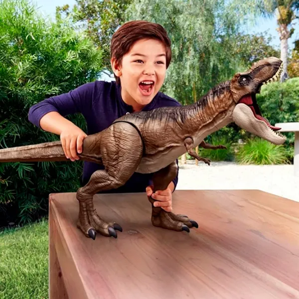 Фигурка Mattel Jurassic World Тиранозавр Рекс 4+/ Коричневый photo 4 Фигурка Mattel Jurassic World Тиранозавр Рекс 4+/ Коричневый photo 4