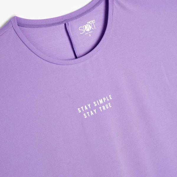 Tricou pentru femei Koton 4SAK10005NK 85% poliester/ Purple photo 3