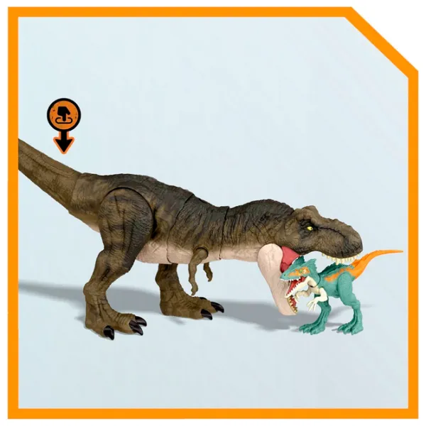 Фигурка Mattel Jurassic World Тиранозавр Рекс 4+/ Коричневый photo 6 Фигурка Mattel Jurassic World Тиранозавр Рекс 4+/ Коричневый photo 6