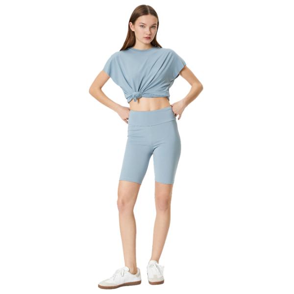 Colanți scurți sport pentru femei Koton 4SAK40134NK XL/ Blue photo 3 Colanți scurți sport pentru femei Koton 4SAK40134NK XL/ Blue photo 3
