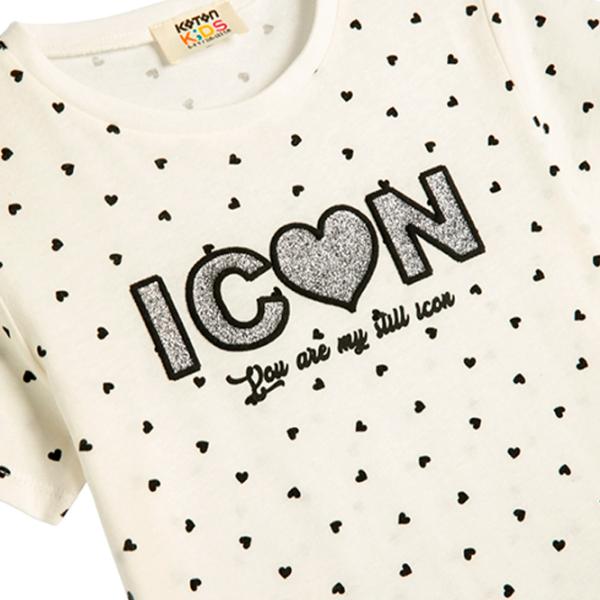 Tricou pentru fete Koton 4SKG10275AK 134 - 140 cm / Beige photo 3