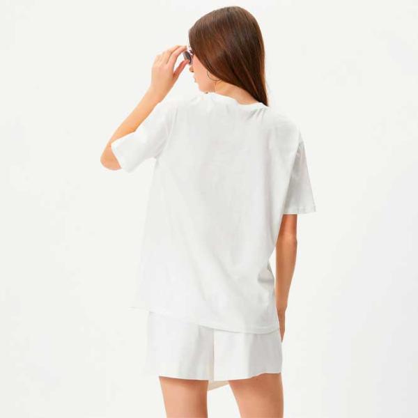 Tricou pentru femei Koton 4SAL10006IK 100% bumbac/ White photo 4 Tricou pentru femei Koton 4SAL10006IK 100% bumbac/ White photo 4