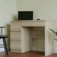 Офисный стол TopEshop Mijas Left Меламиновая ДСП/ Дуб Сонома photo 3
