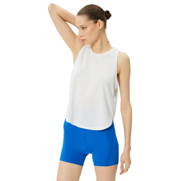 Colanți scurți sport pentru femei Koton 4SAK40048NK M/ Blue photo 3 Colanți scurți sport pentru femei Koton 4SAK40048NK M/ Blue photo 3