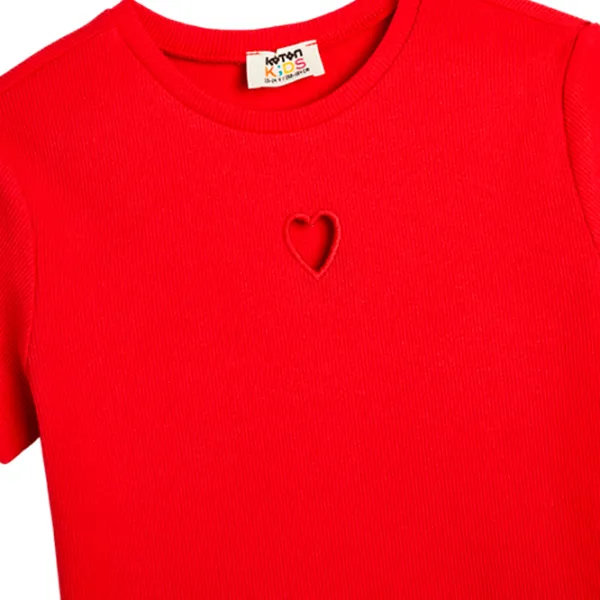 Tricou pentru fete Koton 4SKG10054AK 116 - 122 cm / Red photo 3