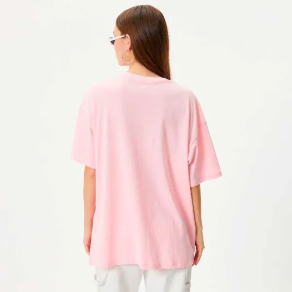 Tricou pentru femei Koton 4SAL10034IK 100% bumbac/ Pink photo 4 Tricou pentru femei Koton 4SAL10034IK 100% bumbac/ Pink photo 4