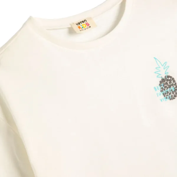 Tricou pentru băieți Koton 4SKB10241TK  128 / White photo 3