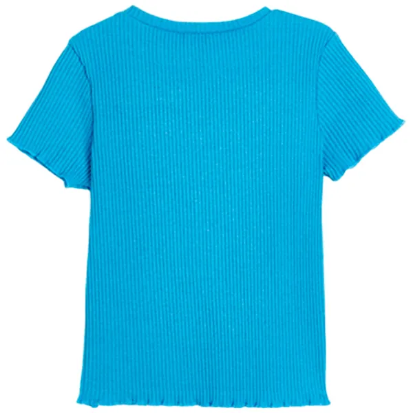 Tricou pentru fete Koton 4SKG10416AK 146 - 152 cm / Blue photo 2 Tricou pentru fete Koton 4SKG10416AK 146 - 152 cm / Blue photo 2