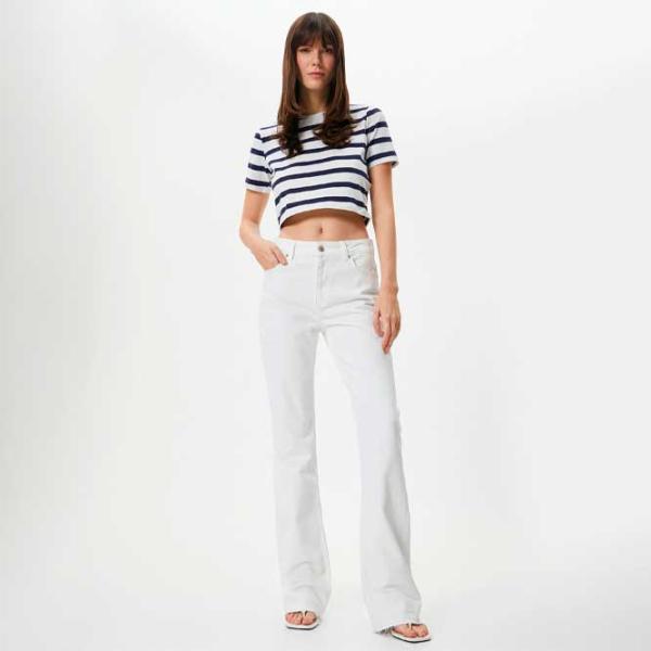 Футболка для женщин Koton 4SAK50013EK 4 % Эластан/ Темно-синий photo 3