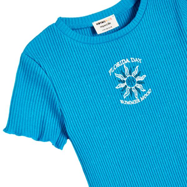 Tricou pentru fete Koton 4SKG10416AK 116 - 122 cm / Blue photo 3