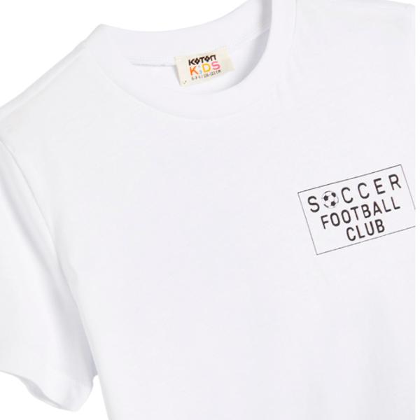 Tricou pentru băieți Koton 4SKB10320TK 140/ White photo 3