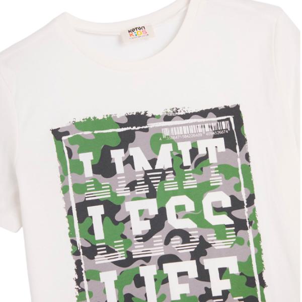 Tricou pentru băieți Koton 4SKB10002TK 122/ White photo 3