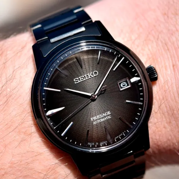 Ceas de mână pentru bărbați Seiko SRPJ15J1 Mecanic/ 39 mm photo 3