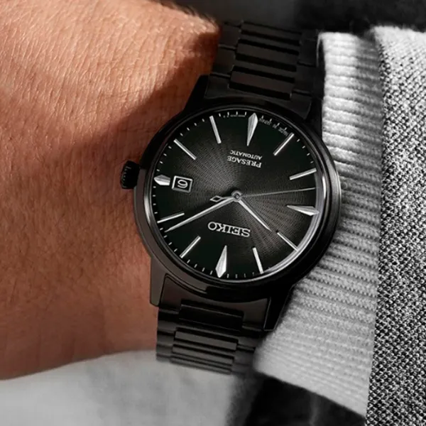 Ceas de mână pentru bărbați Seiko SRPJ15J1 Mecanic/ 39 mm photo 4