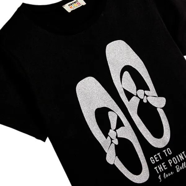 Tricou pentru fete Koton 4SKG10355AK 104 - 110 cm / Black photo 3