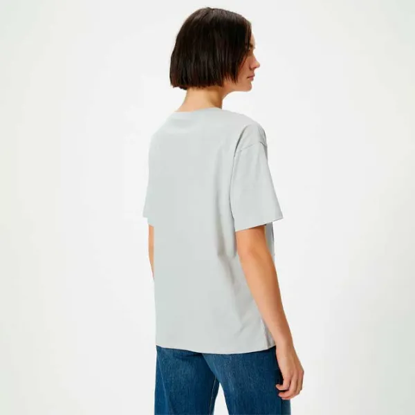 Tricou pentru femei Koton 4SAL10634IK 100% bumbac/ Gray photo 4