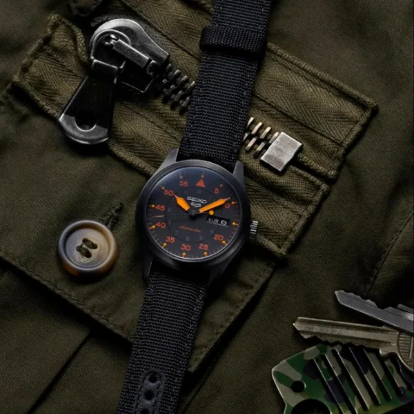 Ceas de mână pentru bărbați Seiko SRPH33K1 Mecanic/ 39 mm photo 3