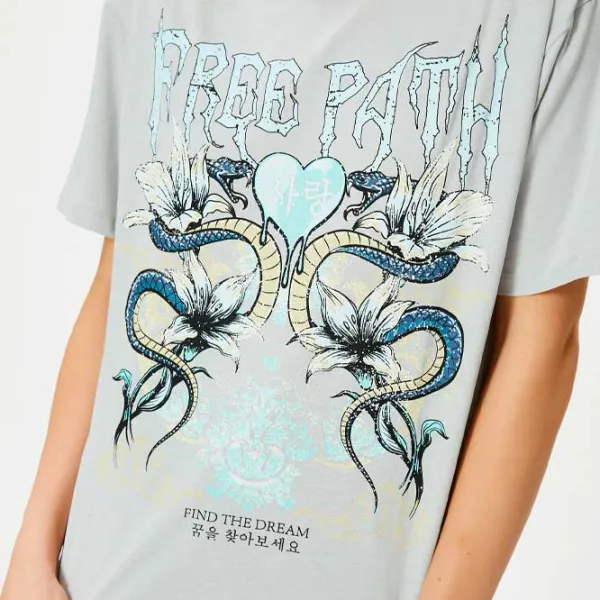 Tricou pentru femei Koton 4SAL10634IK 100% bumbac/ Gray photo 5