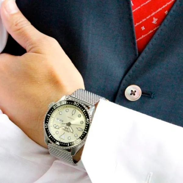 Ceas de mână pentru bărbați Seiko SRPE75K1 Mecanic/ 42 mm photo 7