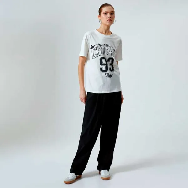 Tricou pentru femei Koton 4SAL10642IK 100% bumbac/ White photo 3