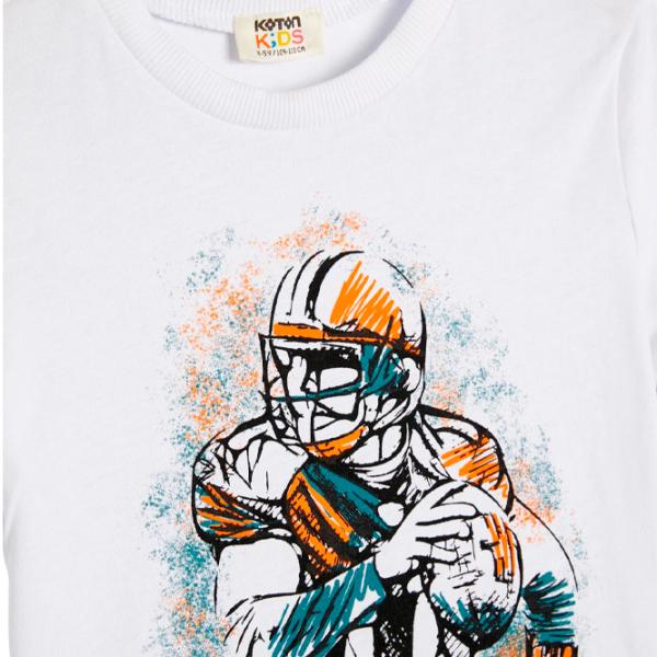 Футболка для мальчиков Koton 4SKB10025TK 140 / Белый photo 3 Футболка для мальчиков Koton 4SKB10025TK 140 / Белый photo 3