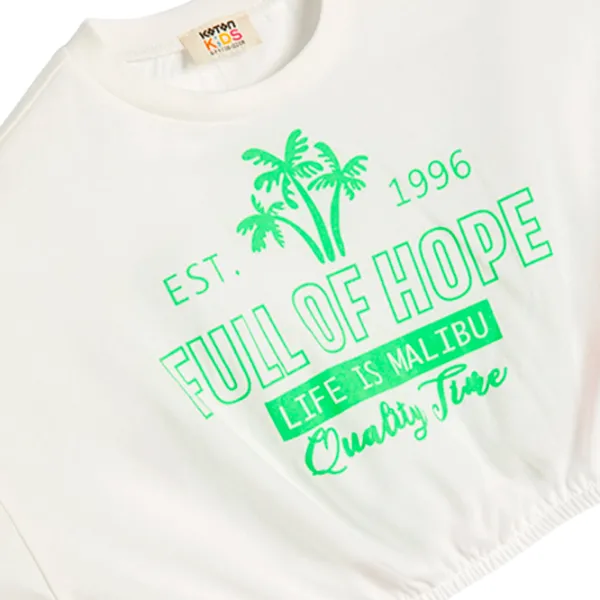 Футболка для девочек Koton 4SKG10286AK 146 - 152 см / Бежевый photo 3