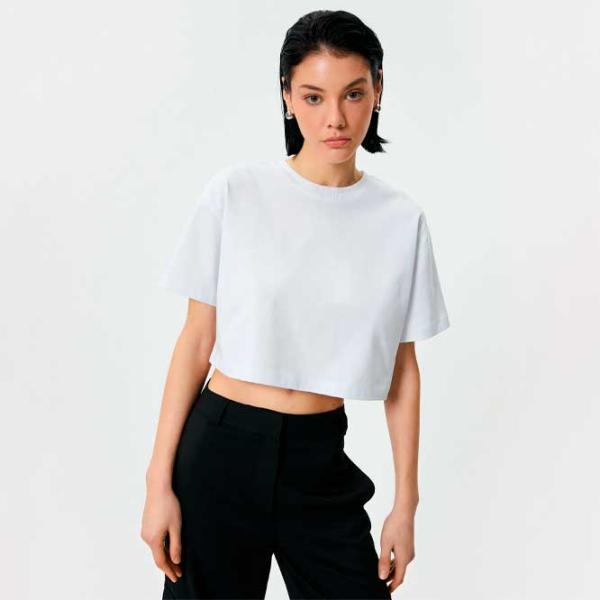 Tricou pentru femei Koton 4SAK50014EK 100% bumbac/ White photo 2