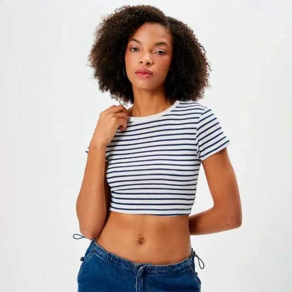 Футболка для женщин Koton 4SAL10076IK 35% вискоза/ Белый photo 2