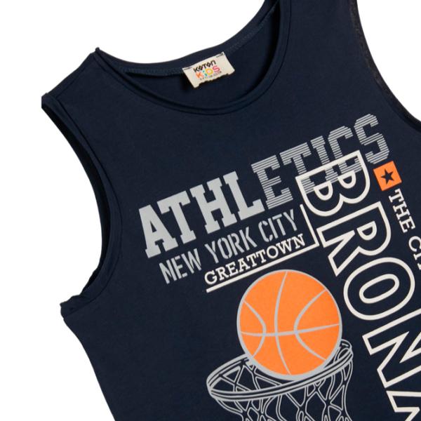 Tricou pentru băieți Koton 4SKB30023TK 128 / Navy photo 3