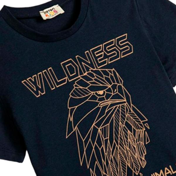 Tricou pentru băieți Koton 4SKB10321TK 128/ Navy photo 3