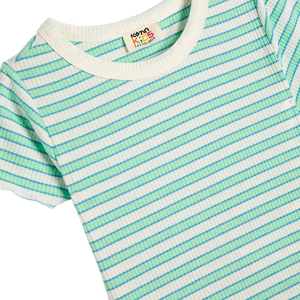 Tricou pentru fete Koton 4SKG10090AK 158 - 164 cm / Green photo 3