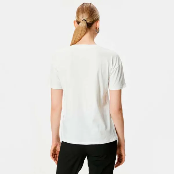 Tricou pentru femei Koton 4SAK50169EK 100% bumbac/ White photo 4 Tricou pentru femei Koton 4SAK50169EK 100% bumbac/ White photo 4