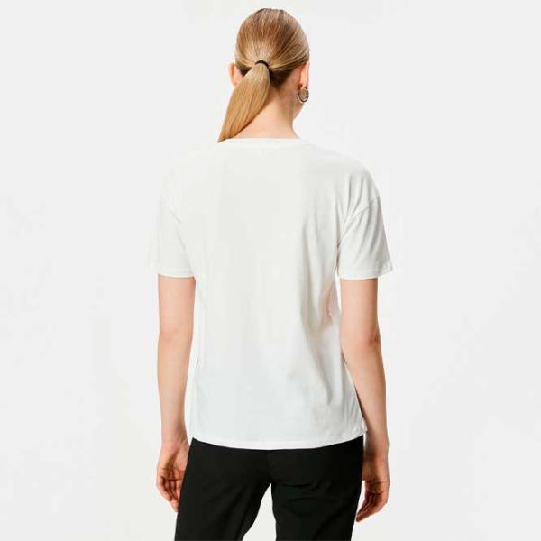 Tricou pentru femei Koton 4SAK50169EK 100% bumbac/ White photo 4 Tricou pentru femei Koton 4SAK50169EK 100% bumbac/ White photo 4