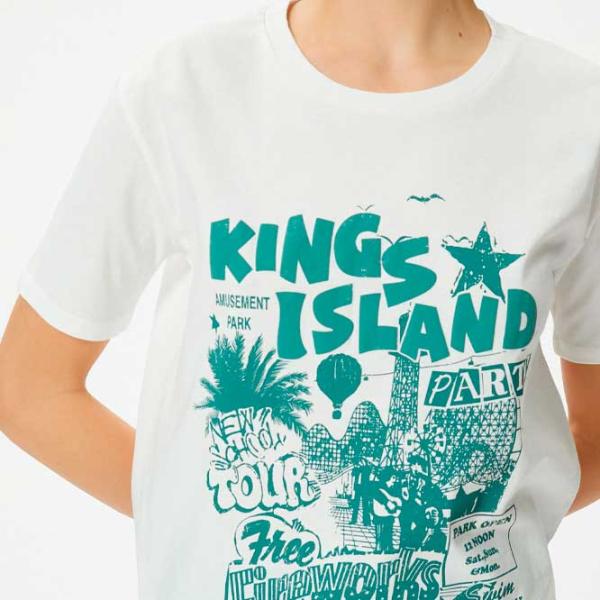 Tricou pentru femei Koton 4SAL10179IK 100% bumbac/ White photo 5