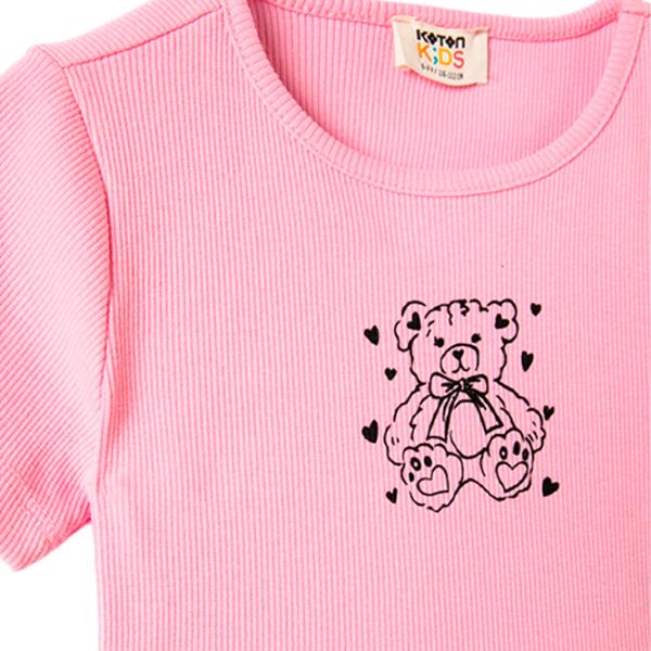 Tricou pentru fete Koton 4SKG10341AK 134 - 140 cm / Pink photo 3