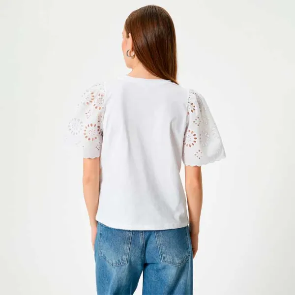 Tricou pentru femei Koton 4SAL10136IK 100% bumbac/ White photo 4