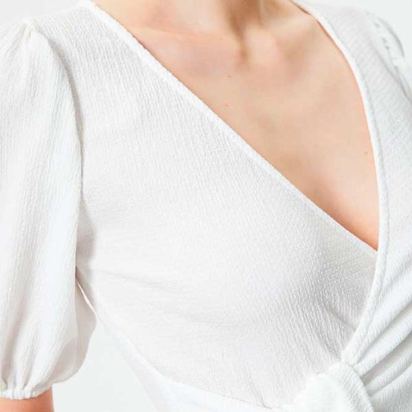 Tricou pentru femei Koton 4SAK50028EK 100% poliester/ White photo 5