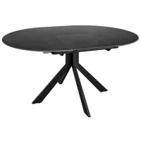 Masă de bucătărie extensibilă DecoPrim Pina 1100(400)*760 Ceramică/ Dark Gray photo 2