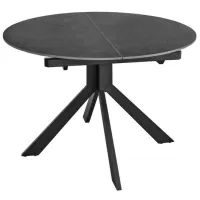 Masă de bucătărie extensibilă DecoPrim Pina 1100(400)*760 Ceramică/ Dark Gray photo 4