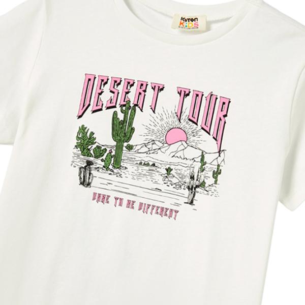 Футболка для девочек Koton 4SKG10426AK 104 - 110 см / Бежевый photo 3 Футболка для девочек Koton 4SKG10426AK 104 - 110 см / Бежевый photo 3